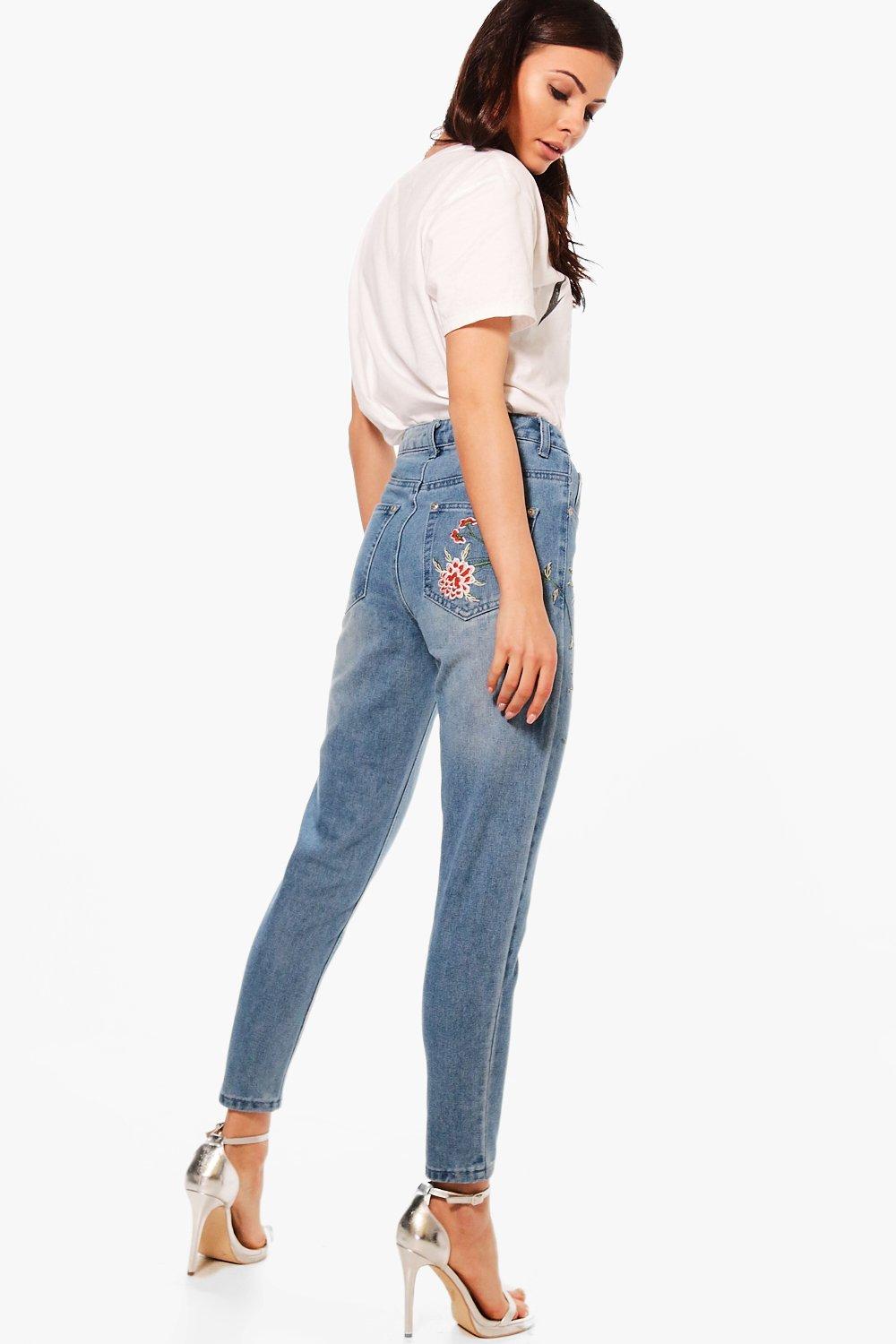Jeans ricamati hot sale